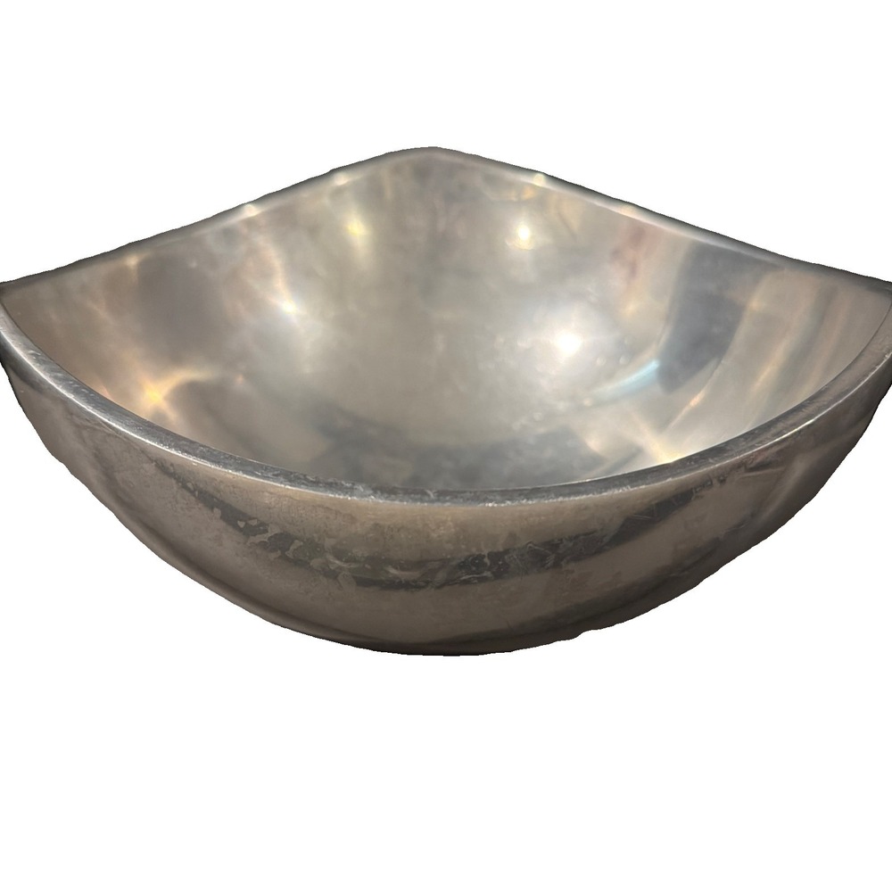 Vtg Nambe‎ 527 Metal Alloy Tri- Corner Butterfly Bowl Made In USA